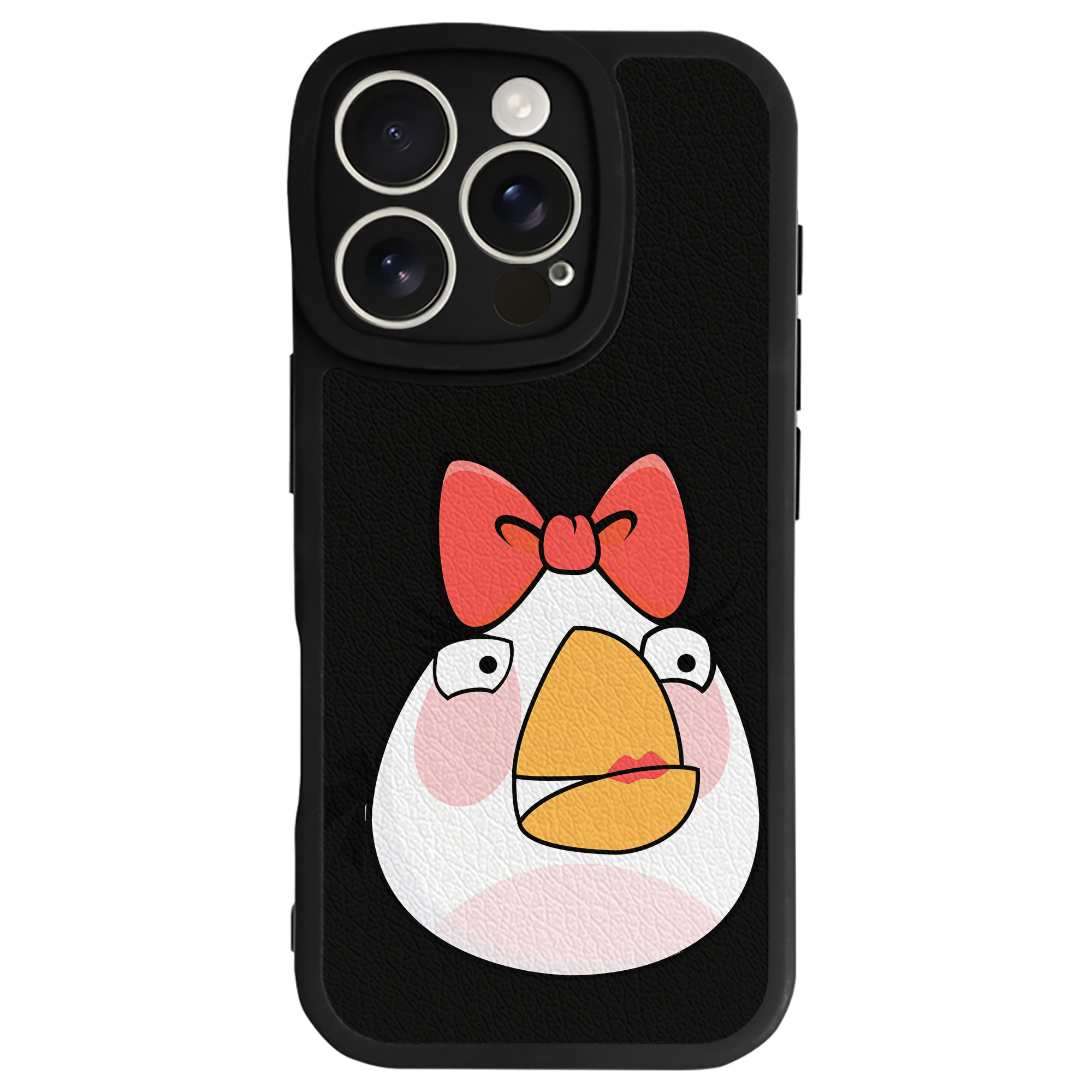 （画像用） Angry Birds アングリーバード 【iPhone 16シリーズ対応】シリコンスマホケース（レザー調） 材質：シリコン
